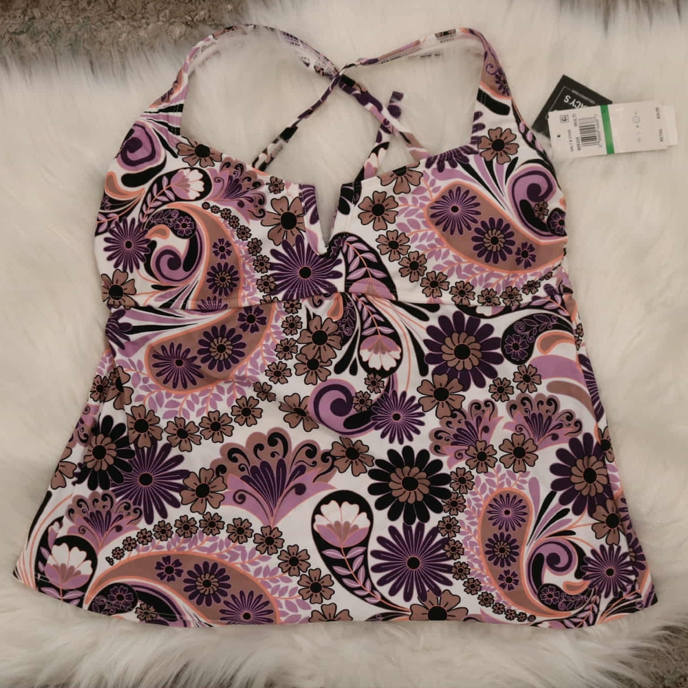 Floral Patterned Tankini Top - Picture 5 of 9